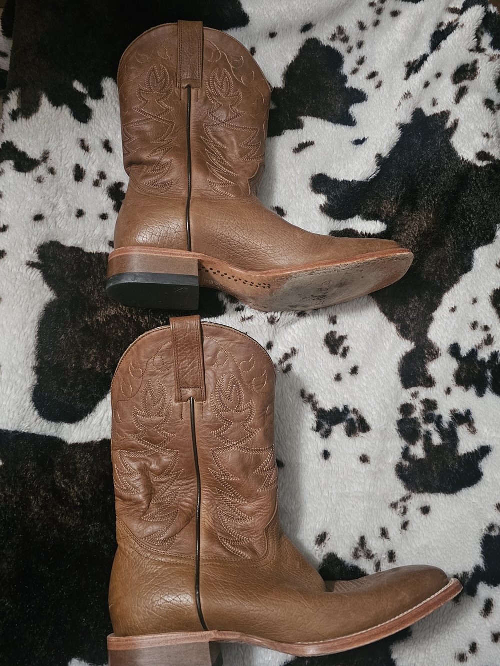Men's Brown Leather Western Boots